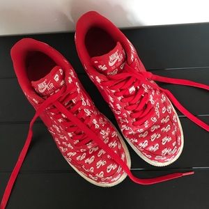 Nike all over logo Air Force 1s AF1
